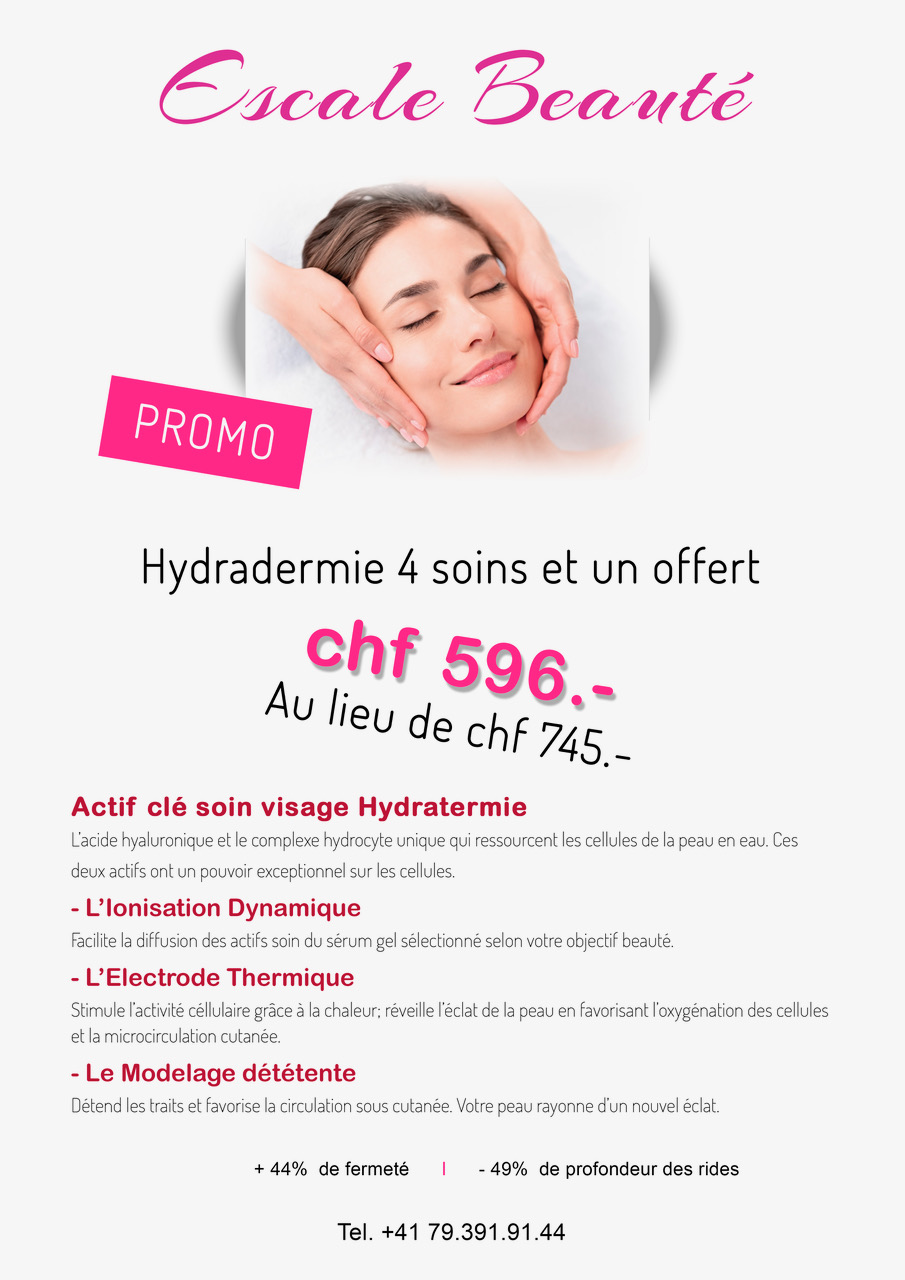 Offre Escle Beauté Hydradermie